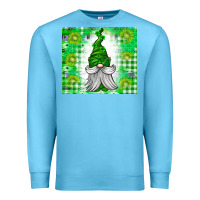 Ocean Blue St. Patricks Day Gnome Premium Sweatshirt - CowhideDigitalArt