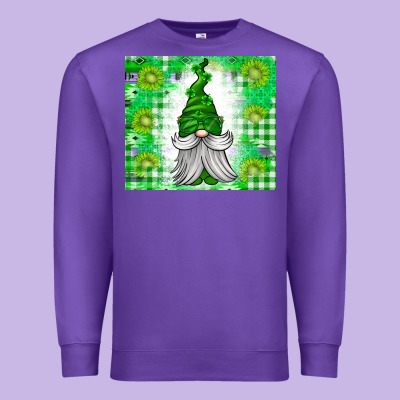 St. Patricks Day Gnome Premium Sweatshirt Designed By Cowhidedigitalart