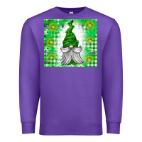 Purple St. Patricks Day Gnome Premium Sweatshirt - CowhideDigitalArt