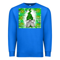 True Royal St. Patricks Day Gnome Premium Sweatshirt - CowhideDigitalArt