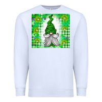 White St. Patricks Day Gnome Premium Sweatshirt - CowhideDigitalArt