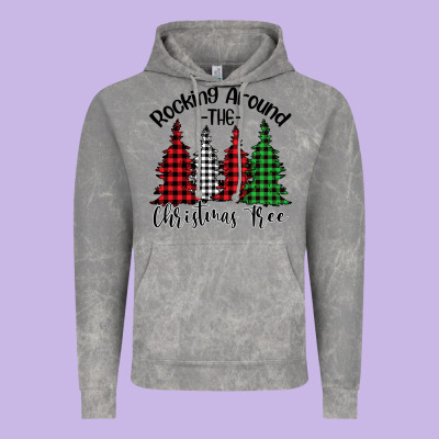 Rocking Around The Christmas Tree Vintage Hoodie Designed By Bettercallsaul