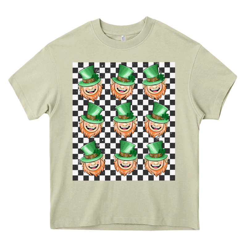 Boujee Checker Board Leprechaun Heavy Core Tee by MaliasSmallBusiness | Teevron