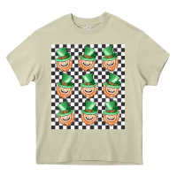 Mossy boujee checker board leprechaun Heavy Core Tee - MaliasSmallBusiness