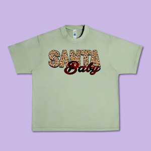Santa Baby Urban Heavy Tee Designed By Bettercallsaul