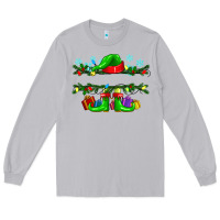 Moon Dust custom name christmas elf Long Sleeve Tee - texasbilliewilder