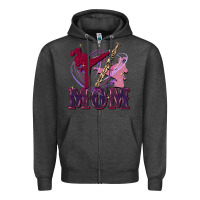 Charcoal Heather Taekwondo mom Mother's Day Zipper Hoodie - FaDigitalArtStudio