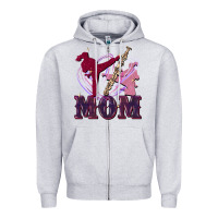 Heather Grey Taekwondo mom Mother's Day Zipper Hoodie - FaDigitalArtStudio