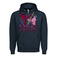 Navy Taekwondo mom Mother's Day Zipper Hoodie - FaDigitalArtStudio