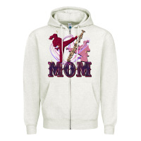 Oatmeal Heather Taekwondo mom Mother's Day Zipper Hoodie - FaDigitalArtStudio