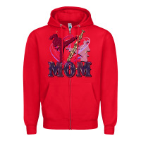 Red Taekwondo mom Mother's Day Zipper Hoodie - FaDigitalArtStudio