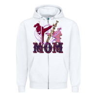White Taekwondo mom Mother's Day Zipper Hoodie - FaDigitalArtStudio