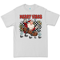 Dove Grey merry vibes ho ho ho Premium Tee - MaliasSmallBusiness