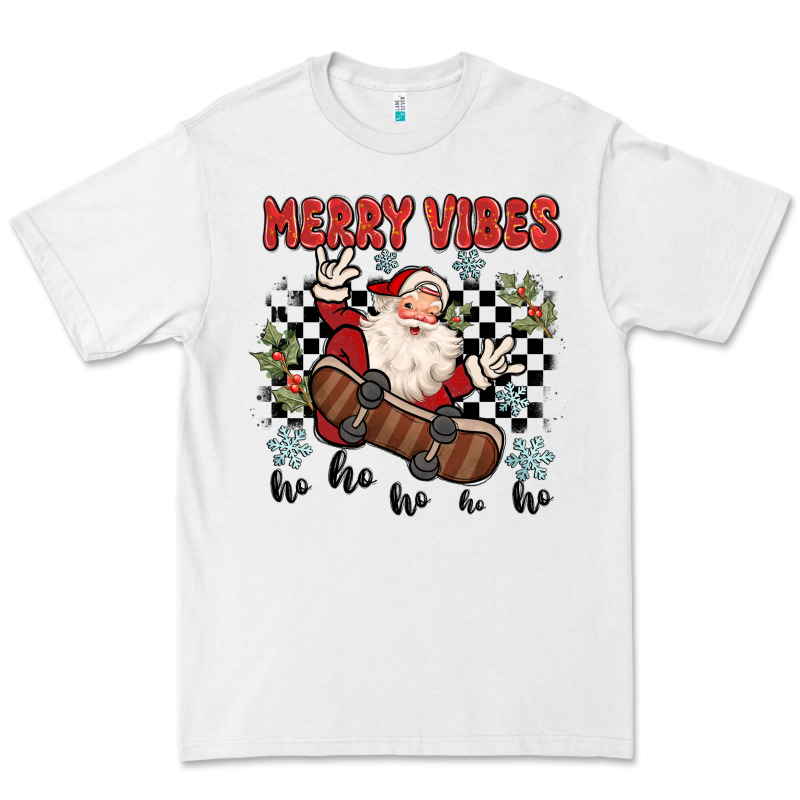 Merry Vibes Ho Ho Ho Premium Tee by MaliasSmallBusiness | Teevron