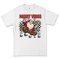 White merry vibes ho ho ho Premium Tee - MaliasSmallBusiness