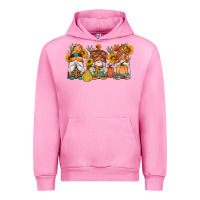 Fuchsia Pink fall gnomes pumpkin sunflowers Urban Hoodie - Artiststas
