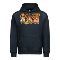 Navy fall gnomes pumpkin sunflowers Urban Hoodie - Artiststas