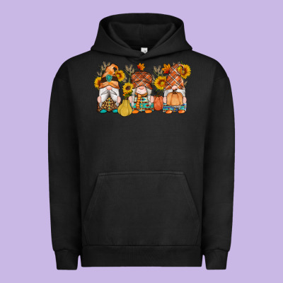 Fall Gnomes Pumpkin Sunflowers Urban Hoodie Designed By Artiststas