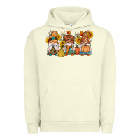 Pigment Pistachio fall gnomes pumpkin sunflowers Urban Hoodie - Artiststas