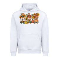 White fall gnomes pumpkin sunflowers Urban Hoodie - Artiststas
