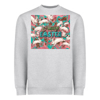 Heather Grey Easter Bunny  tumbler Easter Day Heavyweight Sweatshirt - HowdyJamesFarm