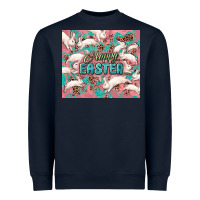 Navy Easter Bunny  tumbler Easter Day Heavyweight Sweatshirt - HowdyJamesFarm
