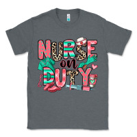 Charcoal Heather nurse on duty Classic Tee - RanaPortraitStore