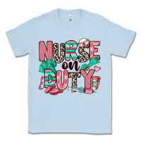 Dusty Blue nurse on duty Classic Tee - RanaPortraitStore