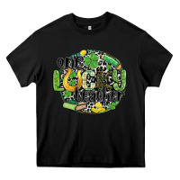 Black one lucky teacher Heavy Core Tee - MaliasSmallBusiness