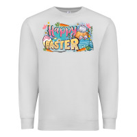 Dove Grey Happy Easter Premium Sweatshirt - LillyAllenDesigns