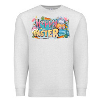 Oatmeal Heather Happy Easter Premium Sweatshirt - LillyAllenDesigns