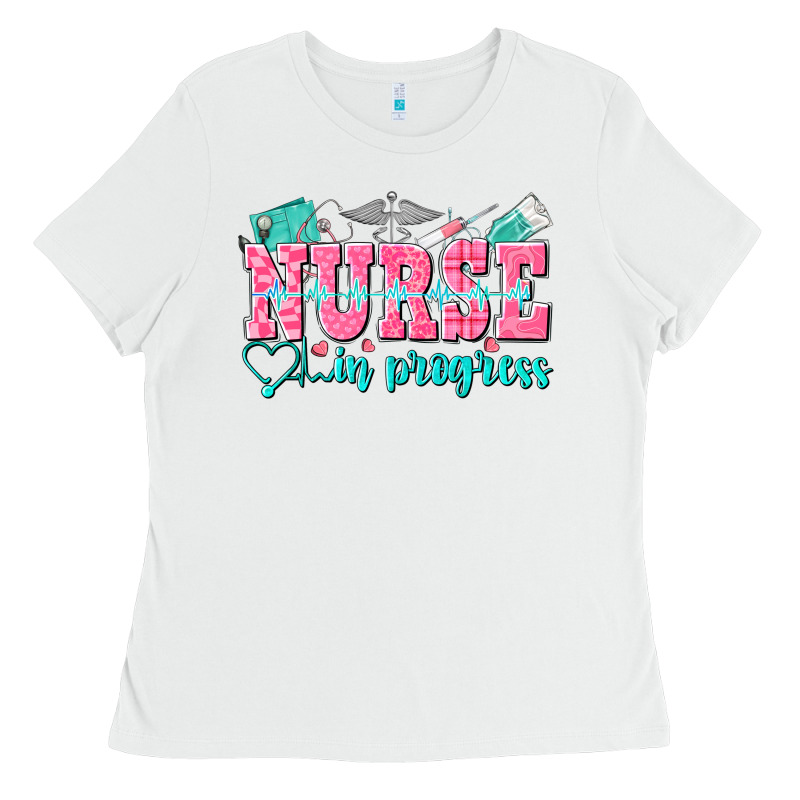 Nurse In Progress Ladies Tee by NancyCooperArtShop | Teevron