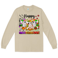 Mushroom happy hallothanksmas unicorns Long Sleeve Tee - texasbilliewilder