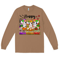 Toasted Coconut happy hallothanksmas unicorns Long Sleeve Tee - texasbilliewilder