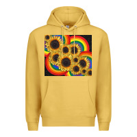 Antique Gold Pride sunflower tumbler Premium Hoodie - FaDigitalArtStudio