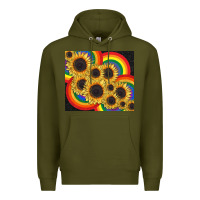 Army Green Pride sunflower tumbler Premium Hoodie - FaDigitalArtStudio