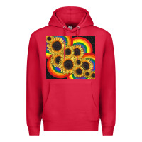 Cardinal Pride sunflower tumbler Premium Hoodie - FaDigitalArtStudio