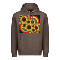Coffee Pride sunflower tumbler Premium Hoodie - FaDigitalArtStudio