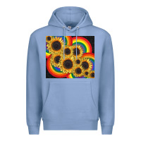 Colony Blue Pride sunflower tumbler Premium Hoodie - FaDigitalArtStudio