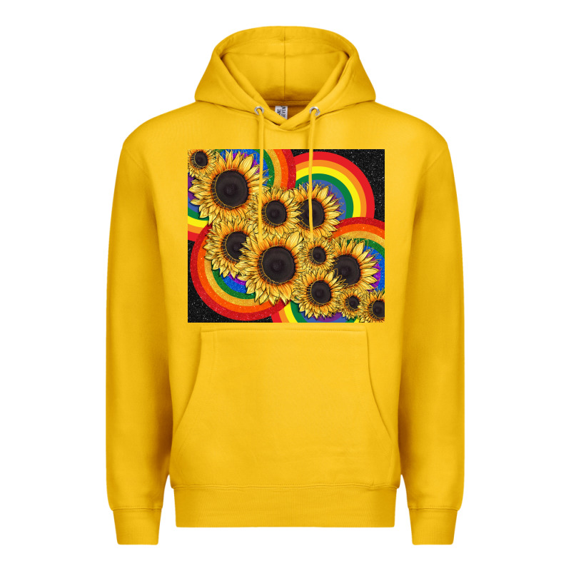 Pride Sunflower Tumbler Premium Hoodie by FaDigitalArtStudio | Teevron