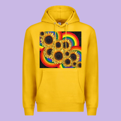 Pride Sunflower Tumbler Premium Hoodie Designed By Fadigitalartstudio