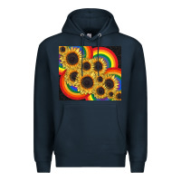 Navy Pride sunflower tumbler Premium Hoodie - FaDigitalArtStudio