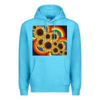 Ocean Blue Pride sunflower tumbler Premium Hoodie - FaDigitalArtStudio