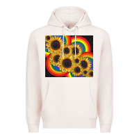 Pale Pink Pride sunflower tumbler Premium Hoodie - FaDigitalArtStudio