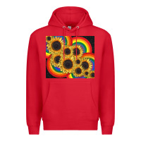 Red Pride sunflower tumbler Premium Hoodie - FaDigitalArtStudio