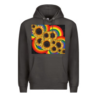 Smoke Pride sunflower tumbler Premium Hoodie - FaDigitalArtStudio