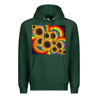 Sports Green Pride sunflower tumbler Premium Hoodie - FaDigitalArtStudio