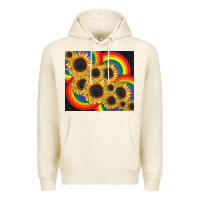 Tofu Pride sunflower tumbler Premium Hoodie - FaDigitalArtStudio