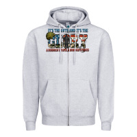 Heather Grey It's the guts and it's the glory a hundred stripes Zipper Hoodie - FaDigitalArtStudio