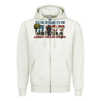 Oatmeal Heather It's the guts and it's the glory a hundred stripes Zipper Hoodie - FaDigitalArtStudio